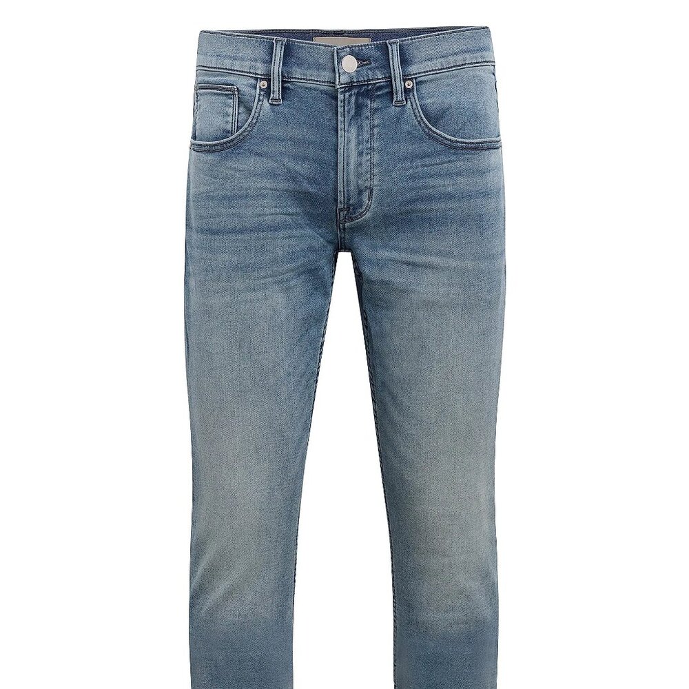 NEW HUDSON Men's Blake Slim Straight Jeans in Palisades Blue Size 32